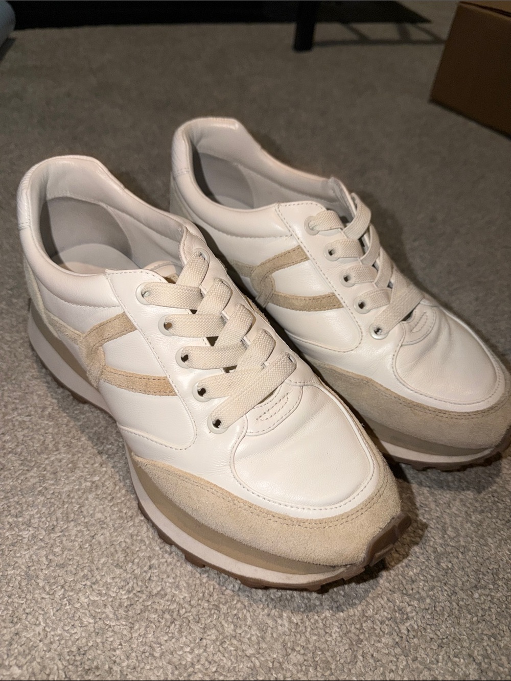 Veronica Beard Valentina Sneaker Ecru